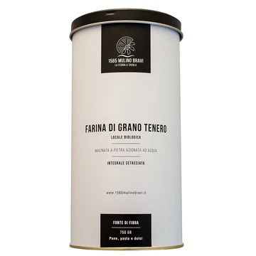 Farina integrale di grano tenero setacciata BIO
