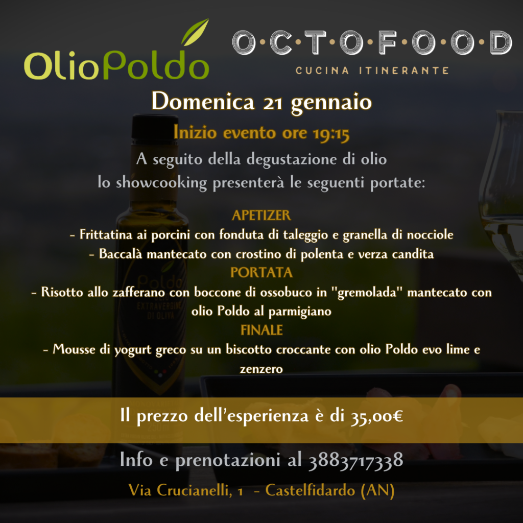 OCTOFOOD evento menu